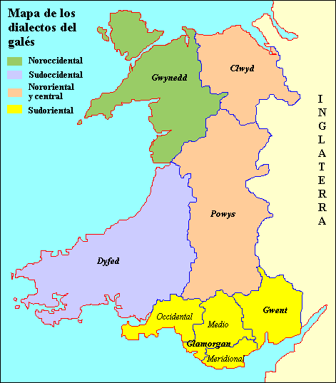 dialectos gales en gales