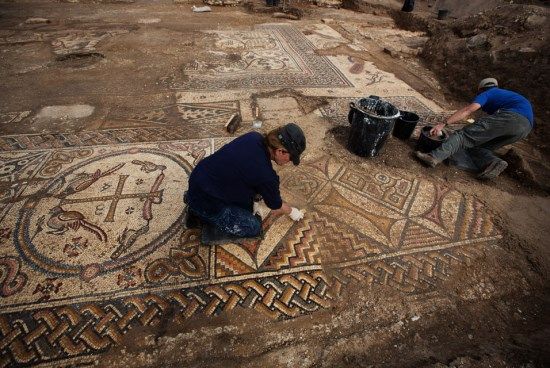 mosaicos bizancio israel