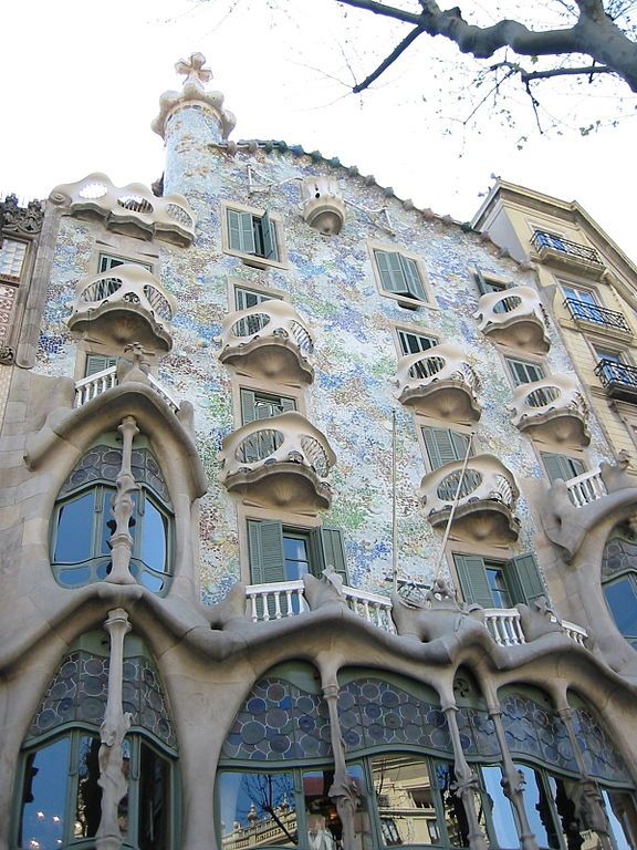 Casa Batlló de Barcelona, Antonio Gaudí, 1904-1906 