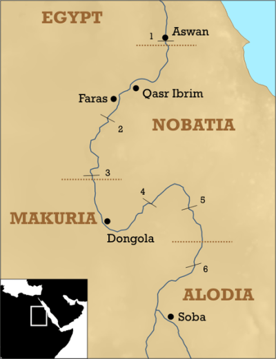 mapa reino makuria