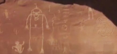 petroglifos encontrados con un dron utah