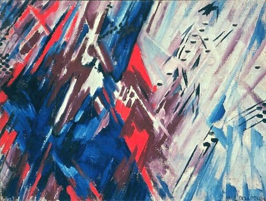 Rojo y azul, Mikhail Larionov, 1911