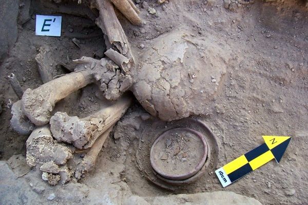 Restos de momias halladas en Perú.