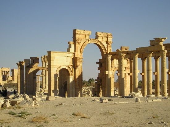 Ruinas monumentales de Palmira. Crédito: Aotearoa, Wikimedia.