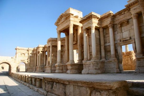 Teatro de Palmira. Crédito: Andreas Praefcke, Wikimedia.