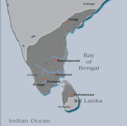 Territorios de la dinastía Pandya.