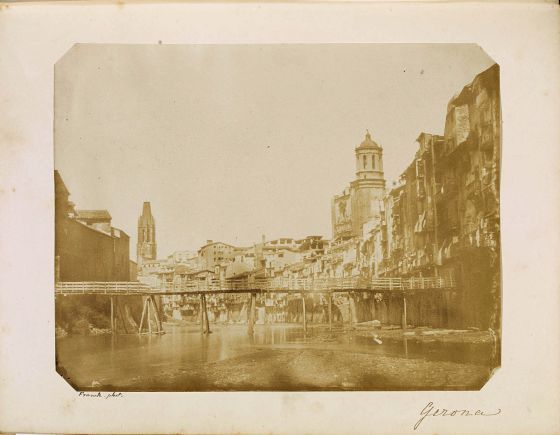 Primera fotografía de Girona, tomada por François Gobinet en 1852. Crédito: Centro de Recerca y Difusió de la Imatge.