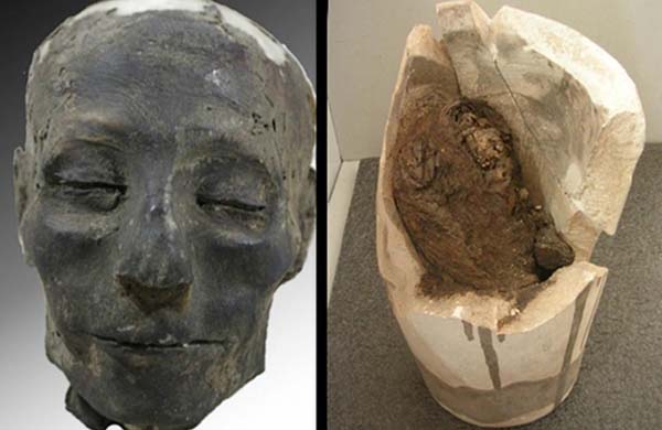 Momia de Nebiri, el primer caso de insuficiencia cardíaca detectado. Crédito: Museo egipcio de Turín.