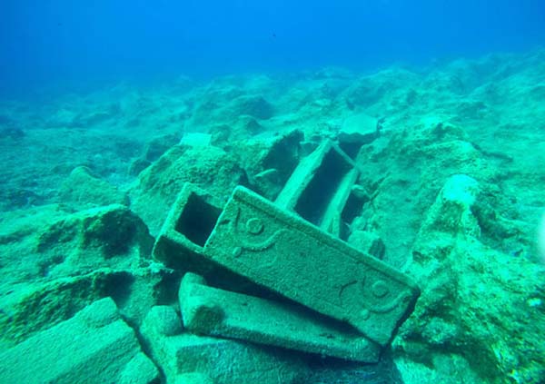 Hallazgos arqueológicos en la Bahía de Methoni, en Grecia.