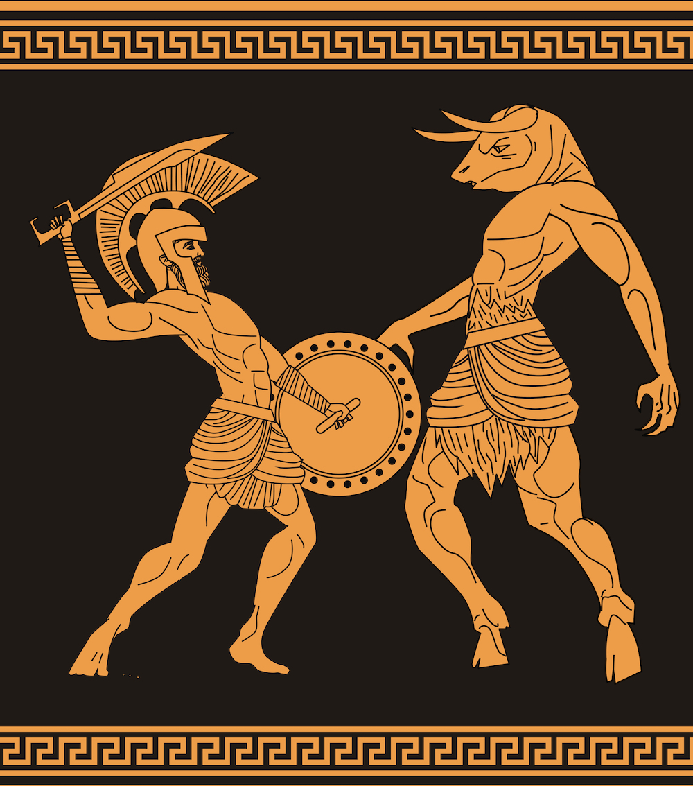 teseo y el minotauro mito griego