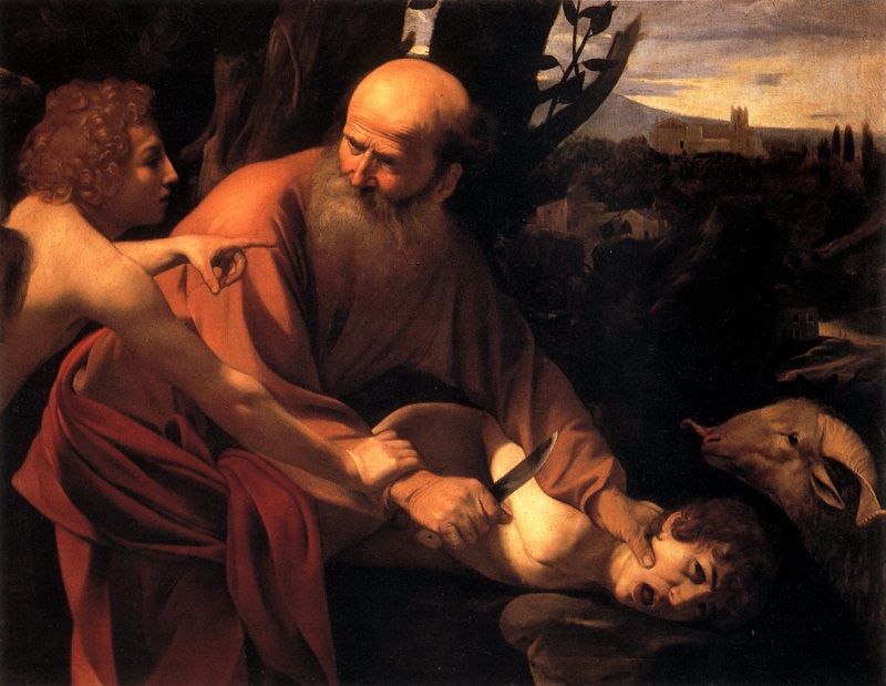 sacrificio de isaac por Abraham
