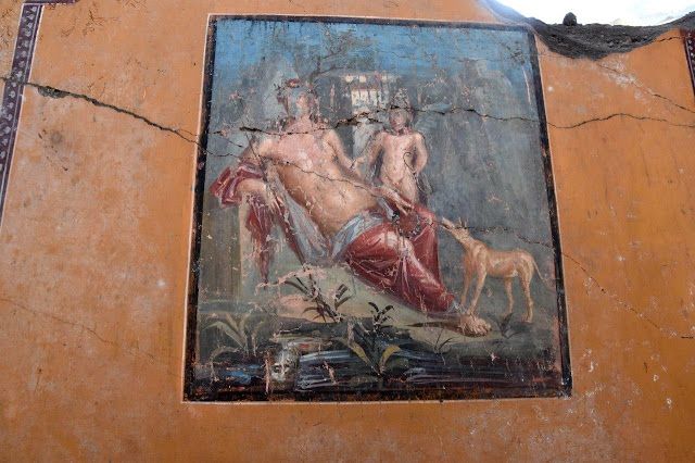 fresco de narciso hallado pompeya