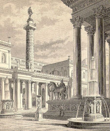 foro romano y columna trajana