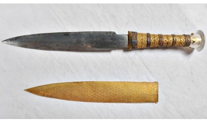 La daga encontrada en la tumba de Tutankamón habría sido forjada fuera de Egipto hace más de 3.000 años