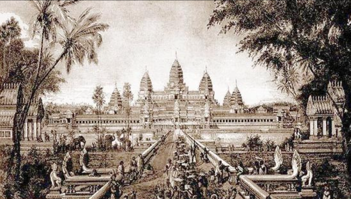 dibujo angkor wat