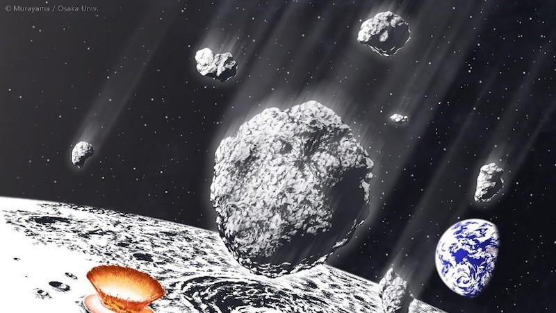 lluvia asteroides millones de años