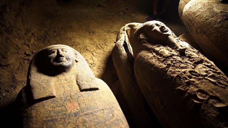 sarcofago descubierto en egipto
