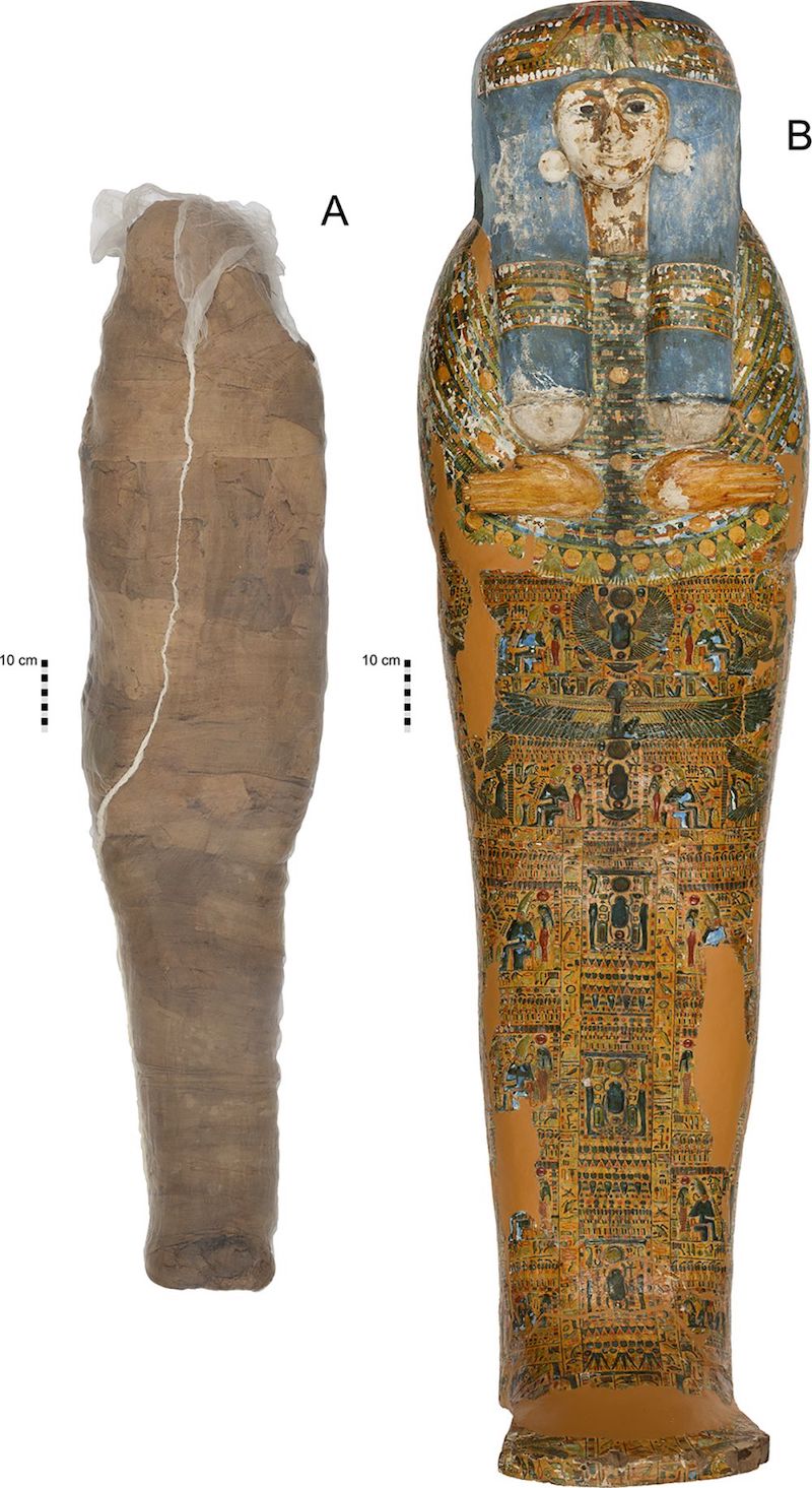 momia de barro encontrada egipto