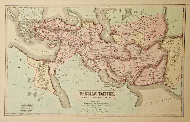 mapa del imperio persa