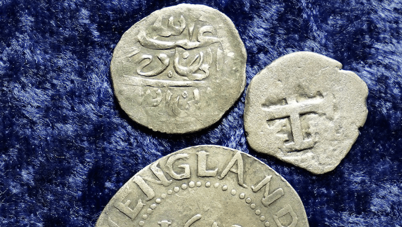 monedas arabes pirata siglo xvii