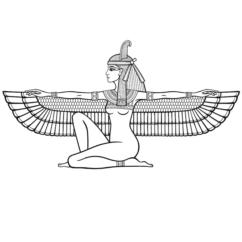 quien es maat mitologia egipcia