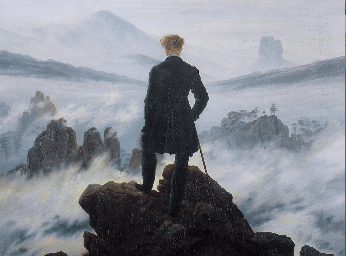 El caminante sobre el mar de nubes  Caspar David Friedrich