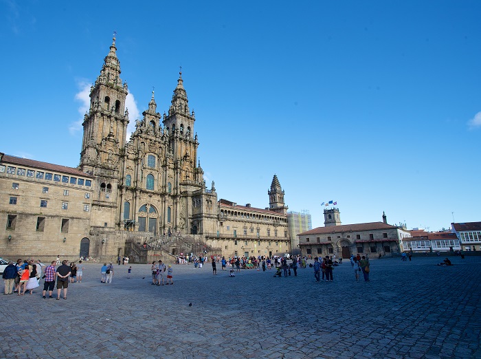 Plaza Obradoiro con la Catedral de Santiago de Compostela