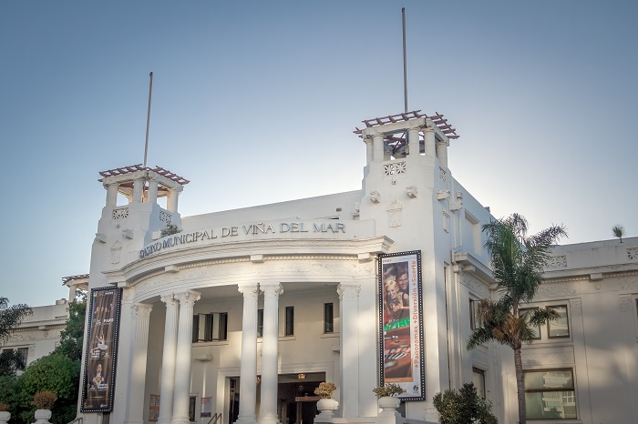 fachada del casino municipal de Viña del Mar en Chile