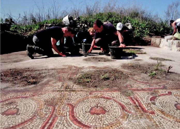 Mosaicos bizantinos en Israel.