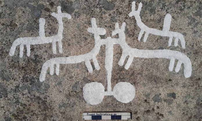 Petroglifos de 2.700 años halados en Suecia.