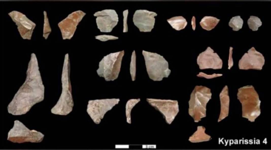 Herramientas de piedra halladas en Grecia de hace 700 mil años.