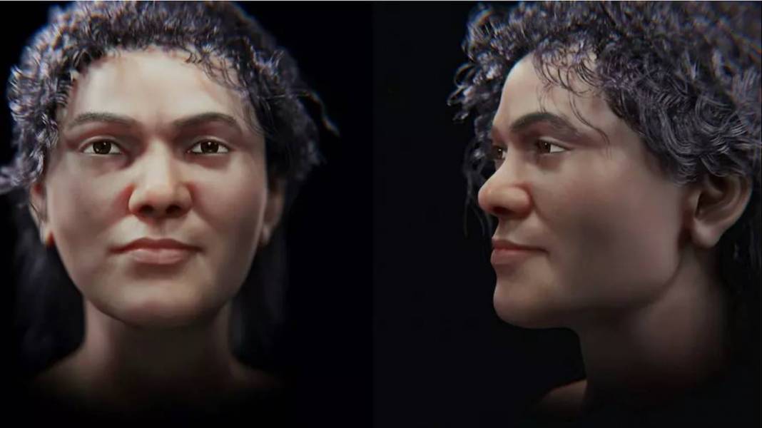 Recontrucción facial de una mujer de 45 mil años.