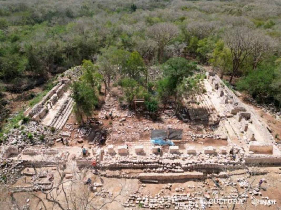 Excavan un palacio en Yucatan.
