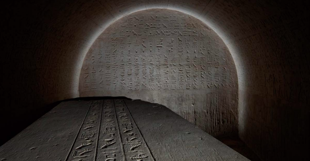 Hechizos y textos de serpientes encontrados en una tumba egipcia.