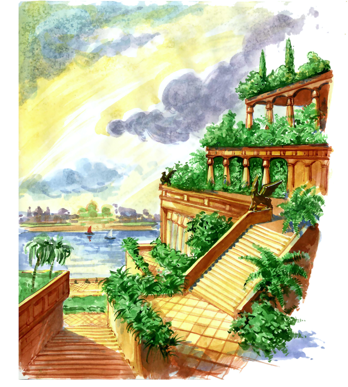 jardines de babilonia maravilla mundo antiguo