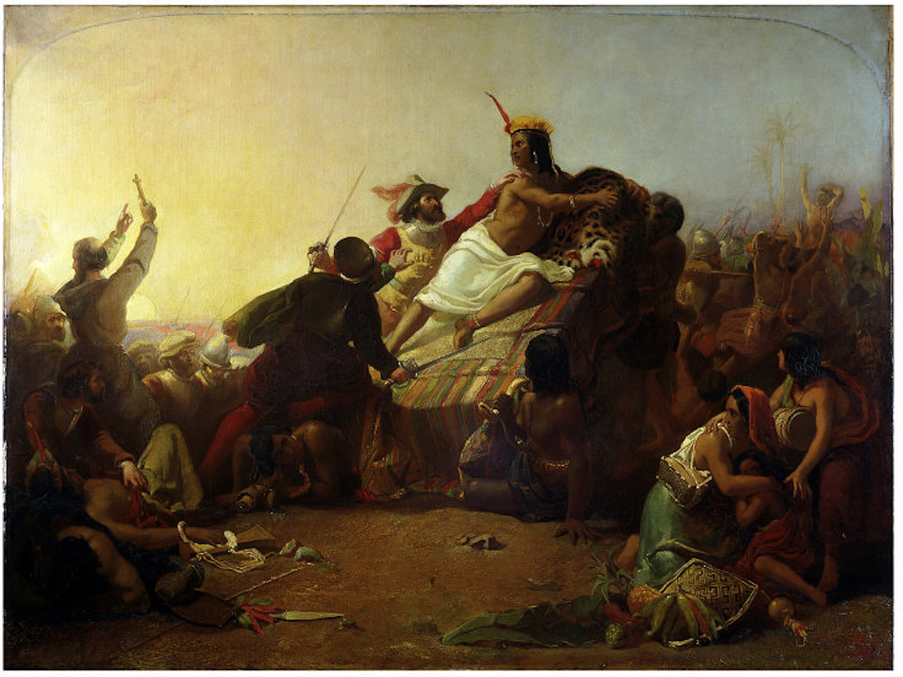 atahualpa es capturado por pizarro