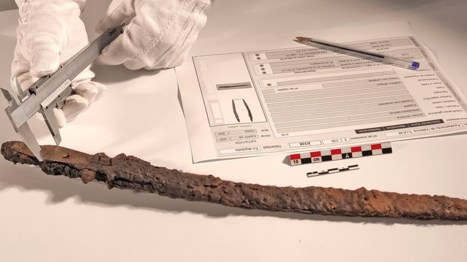 La espada "Excalibur" de España tiene orígenes islámicos. Crédito: SERVICI D’ARQUEOLOGIA DE L’AJUNTAMENT DE VALÈNCIA SIAM