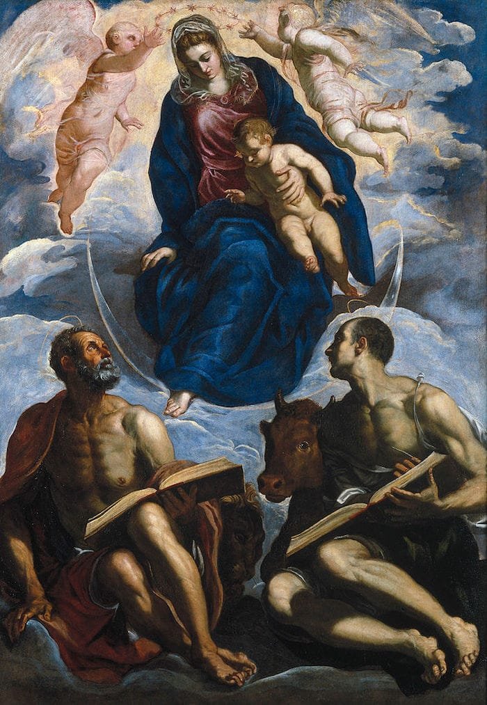 virgen niño tintoretto