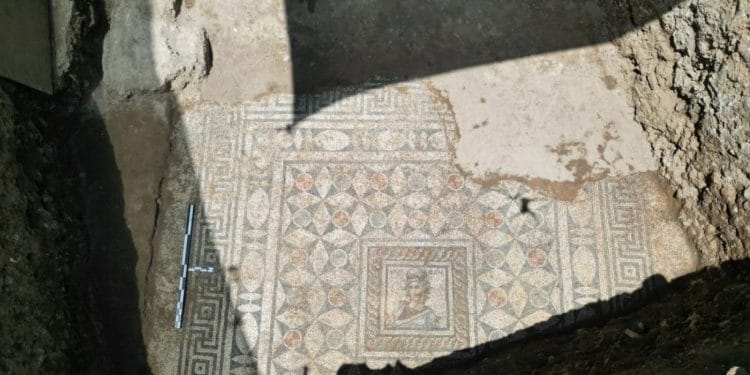 Mosaico de la musa Calíope hallado en Turquía. Crédito: Ministerio de Cultura y Turismo de Turquía.