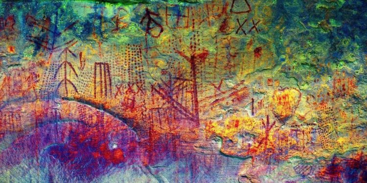 Arte rupestre hallado en Venezuela de una cultura desconocida. Crédito: Universidad Simón Bolívar.