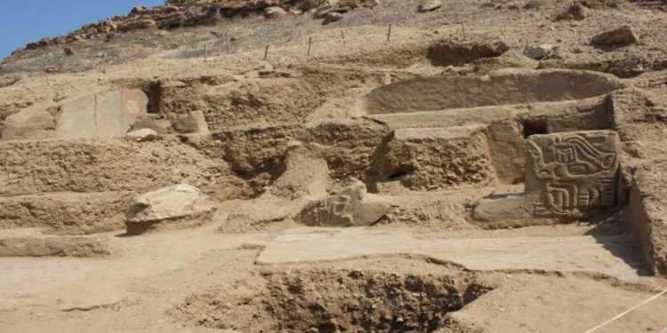 Templo de 5.000 años hallado en Perú. Crédito: Ministerio de Cultura