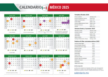 calendario de fiestas México 2025