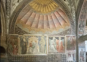 Fresco italiano del siglo XIII conectado con el islán,