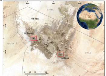 Lagos en el Sahara se formaron por la lluvia del mediterráneo.