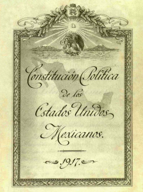 constitucion estados unidos mexicanos 1917