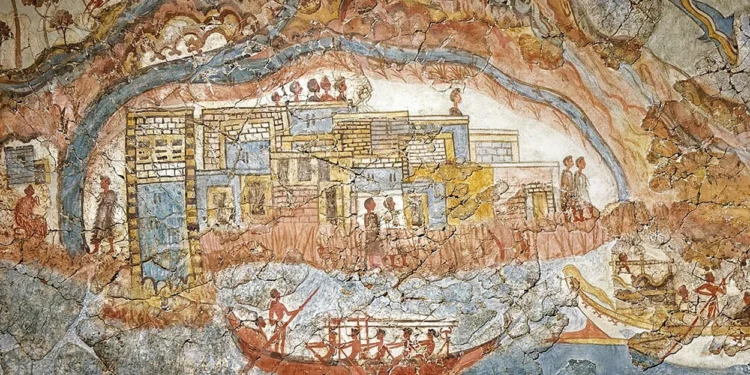 Descubren que la erupción minoica del Santorini fue antes de lo esperado.