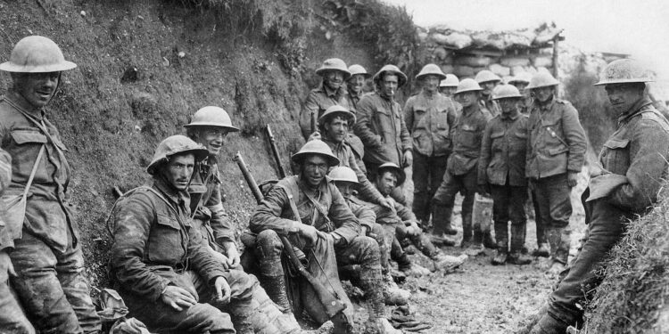 trincheras en la batalla del somme primera guerra mundial