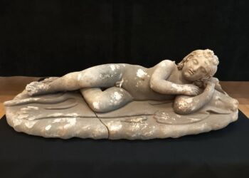 Descubren una estatua romana de Cupido.