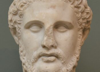 filipo ii de macedonia, busto replica romana