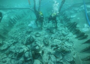 Un naufragio romano a solo dos metros de profundidad en Mallorca.